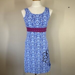 ZINNI Garnet Hill Womens XS Dress Yoga SunDress Athleisure Beach Tank Twist Back